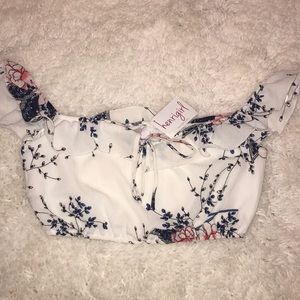 Floral crop top